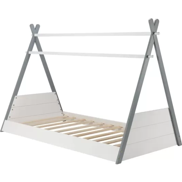 Teepee Single White Childrens Bed Frame - Birlea