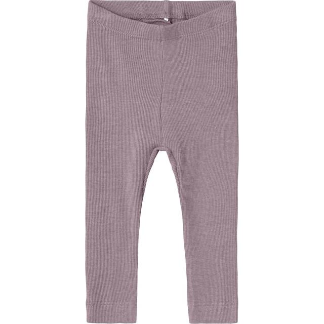 Name It Rib Leggings - Lilla