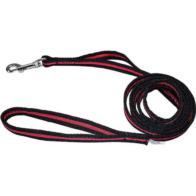 Alac Väktarkoppel Kanal Svart/Röd 190 cm x 18 mm