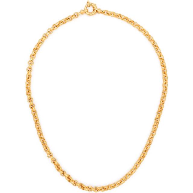 Tom Wood - Thick Rolo Chain necklace - unisex - 9kt Gold Plated Sterling Silver - 18