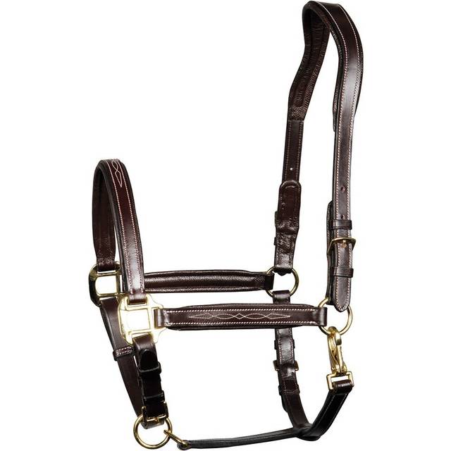 Leather halter for horses Harry's Horse Supreme - Marron