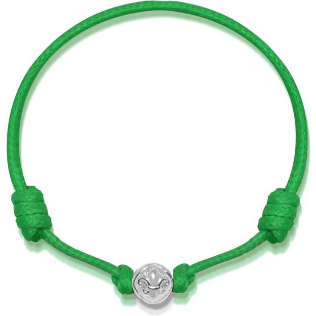 Nialaya Jewelry - charm-detail bracelet - men - stainless steel/Nylon - One Size - Green