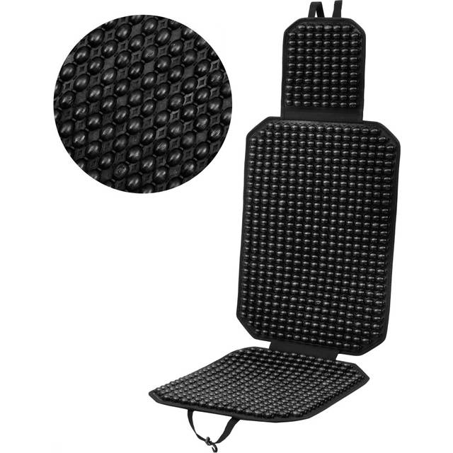 (125 x 45 cm) Wooden Bead Car Seat Cover - Universal Fit & Non-Slip Car Seat Beads for Driving