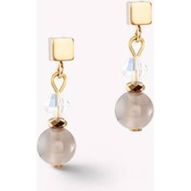 COEUR DE LION Festive Spheres Ohrringe gold-graphite