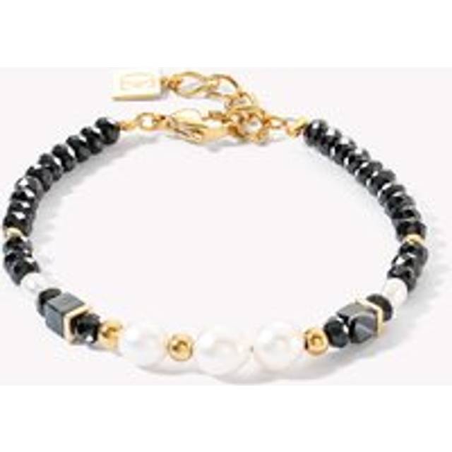 COEUR DE LION Pearls & Onyx Armband gold