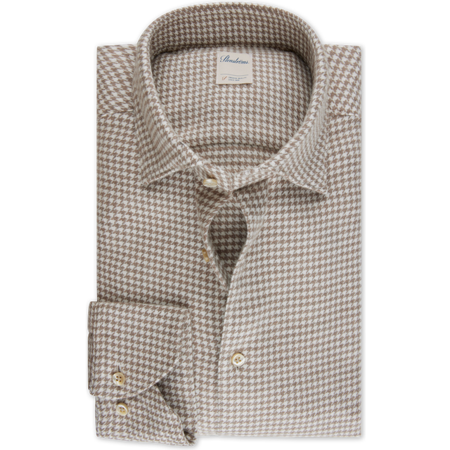 Stenströms, Skjorta, Herr, XL, Bomull, Slimline C71 RC Manschettskjorta - beige (XL)