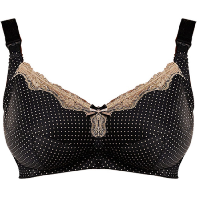 Freya Womens Dotty Drop Soft Cup Nursing Bra Black Nylon - Size 30D