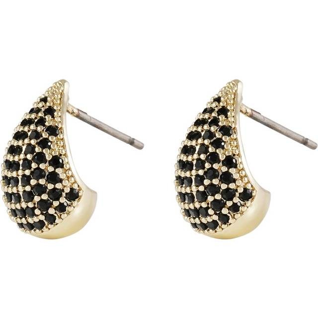 Snö of Sweden Naomi Drop Earring Gold/Black