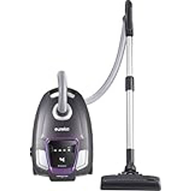 Eureka NEN300 dammsugare med påse 700W, 62 dB(A) Extreme Silence dammsugare, kraftfull dammsugare med hygienfilter och golvmunstycke för hårda golv, parkett, matta, kakel, 2L
