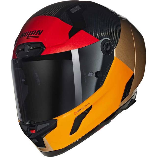 Nolan X-804 Rs Full Face Helmet Carbon Orange-Sand-Red S (S)