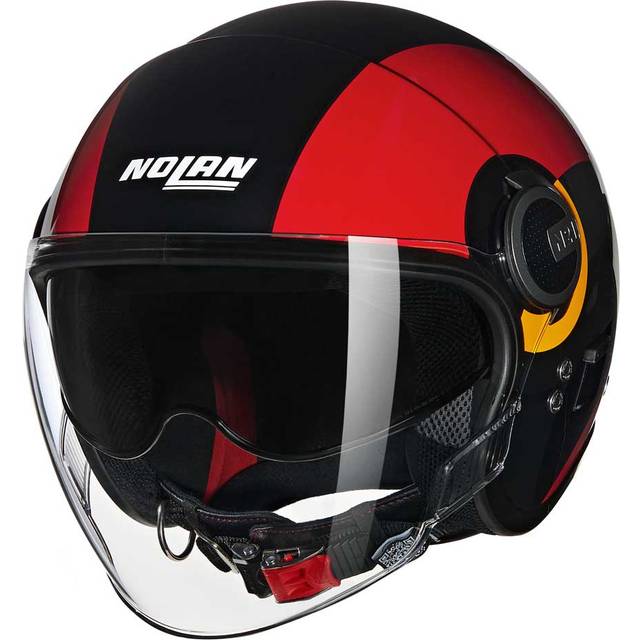 Nolan N21 Visor Open Face Helmet Black-Red-Orange XL (XL)