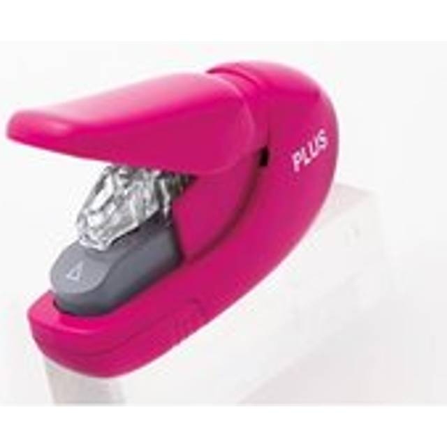 Plus By Pentel Staple Free Stapler 5 Sheet Capacity Pink