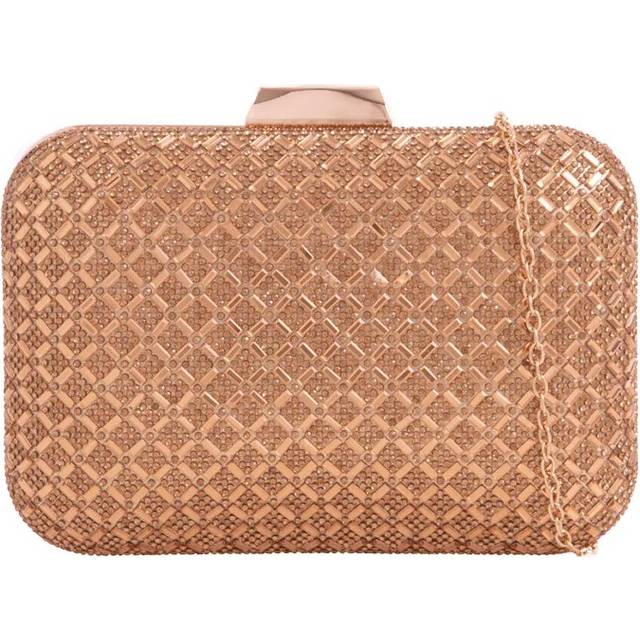 Gold Diamante Clutch Bag
