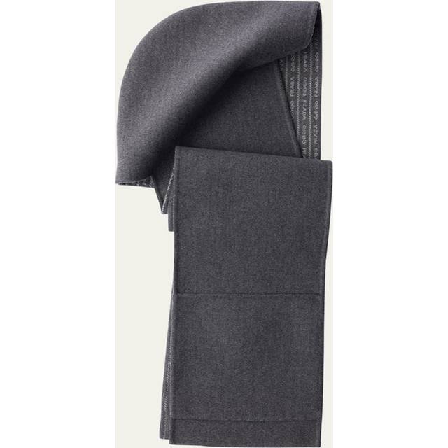 Double wool hooded scarf