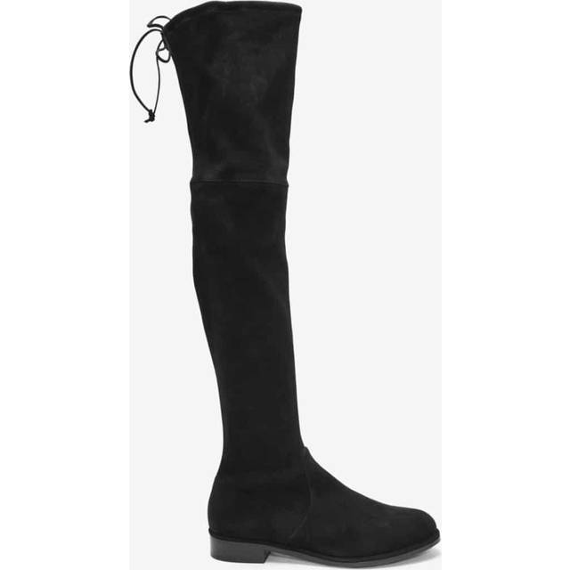 Stuart Weitzman Lowland Suede Over The Knee Boots, Black