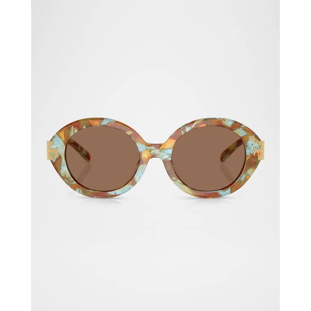 Tory Burch TY7210U 201773 52 Sköldpaddemönstradeshell Solglasögon Kvinna