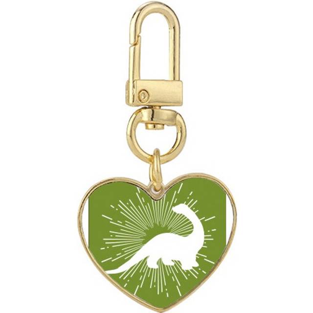 Body Size Height Animal Prey Gold Heart Keychain Metal Keyring Holder