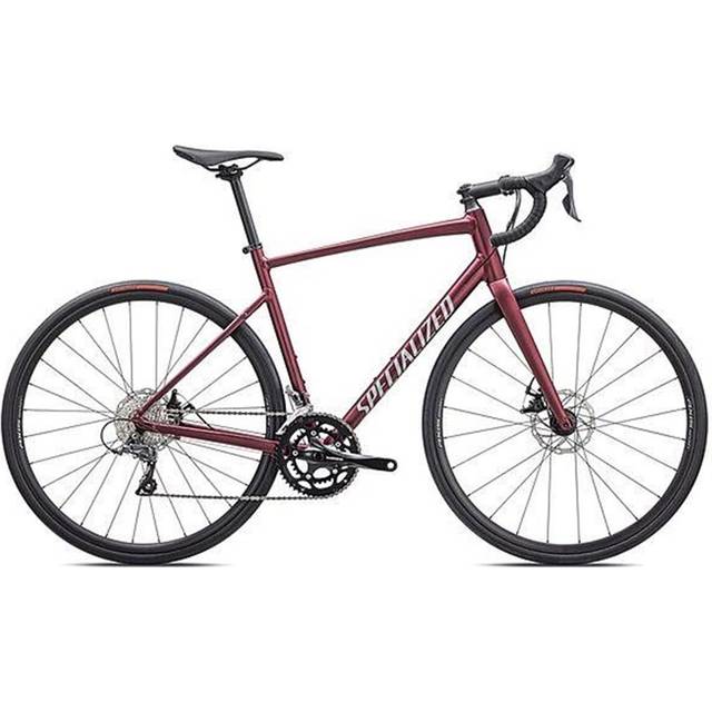 Allez E5, 56, Satin Maroon / Silver Dust / Flo Red