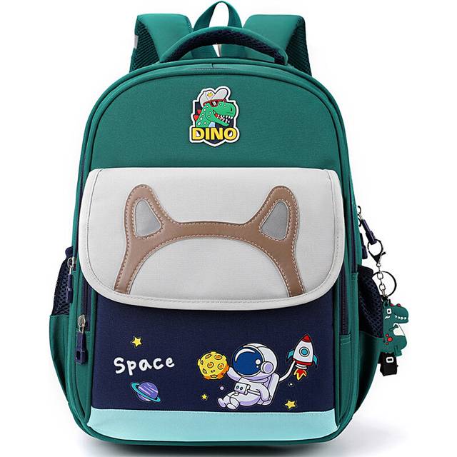 (Green) Cute Cartoon Kids Backpack With Large Capacity And Comfortable Shoulder Straps