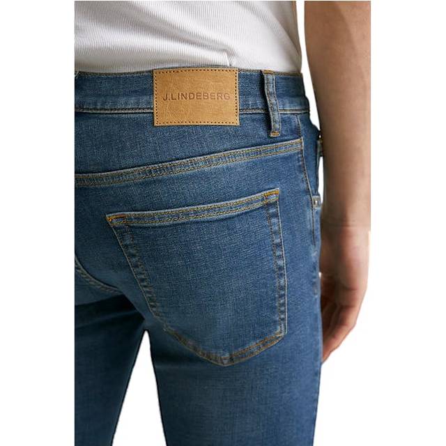 Jay Active Mid Indigo Jeans Herr, Mid Blue, 33/32