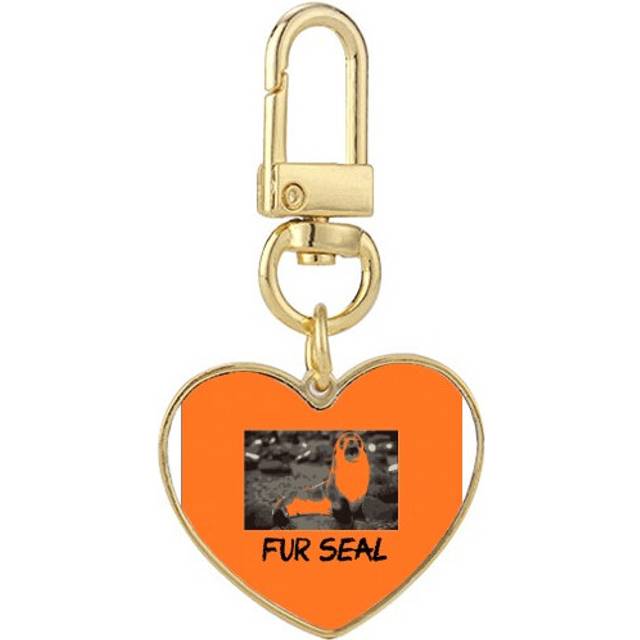 Asia Anacidae Snake Art Deco  Fashion Gold Heart Keychain Metal Keyring Holder