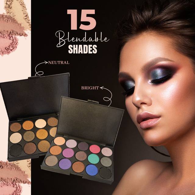 Vivien kondor neutral eyeshadow palette eye shadow 15 shades eye palette