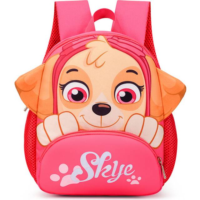 (Pink) Patrol Paw Toy Story Backpack Large Capacity School Bag Cartoon Storage Books