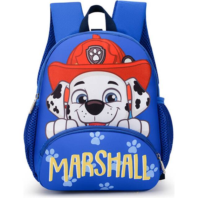 (Blue) Paw Toy Patrol Story Backpack Large Capacity School Bag Cartoon Storage Books