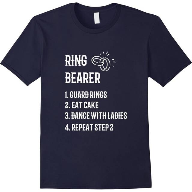 (XL) Ring Bearer Kids Shirt Boys Funny Wedding Gifts Tee-Father's Day