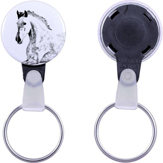 Andalusian - unique keychain with a horse picture, handmade product, light and handy pendant from Art-Dog brand