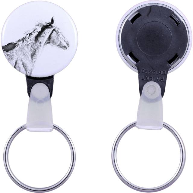 Thoroughbred - unique keychain with a horse picture, handmade product, light and handy pendant from Art-Dog brand