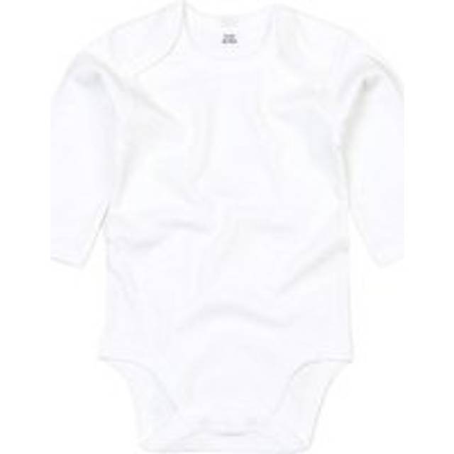 Organic Long-Sleeved Bodysuit - White - 12-18 m
