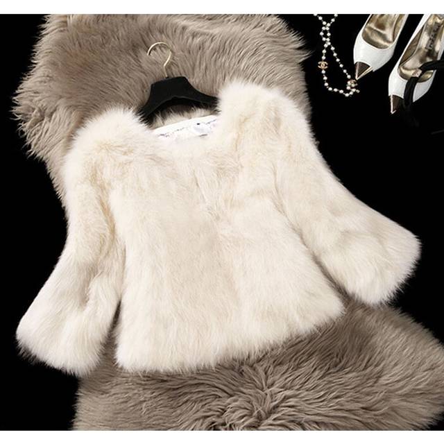 (White, 1-2Years) Kids Girls Fur Coat outwear Winter Warm Jacket fox