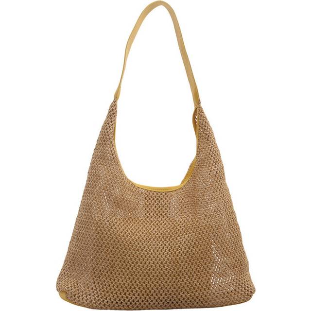 (Yellow) Style Contemporary Street Woven Handbag In White Yellow Black Coffee Beautifully Crafted