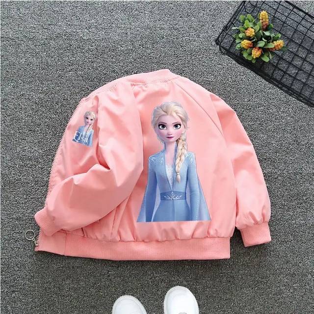 (E-2, 7T-8T) Spring Children Girls Boys Jacket Coat Cartoon Mickey Minnie Mouse Kids Outerwear Clothing
