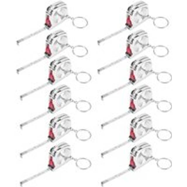 50 Pcs Keychain Tape Measure Functional Pocket Small Retractable for Adult Kids