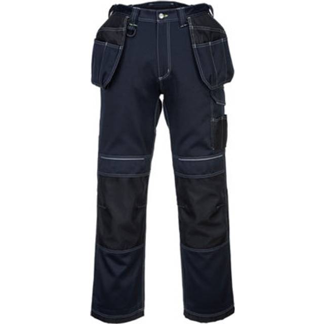 Portwest PW3 Holster Work Trousers - 33 Inch, Navy Blue, Regular (31 Inch), Blue