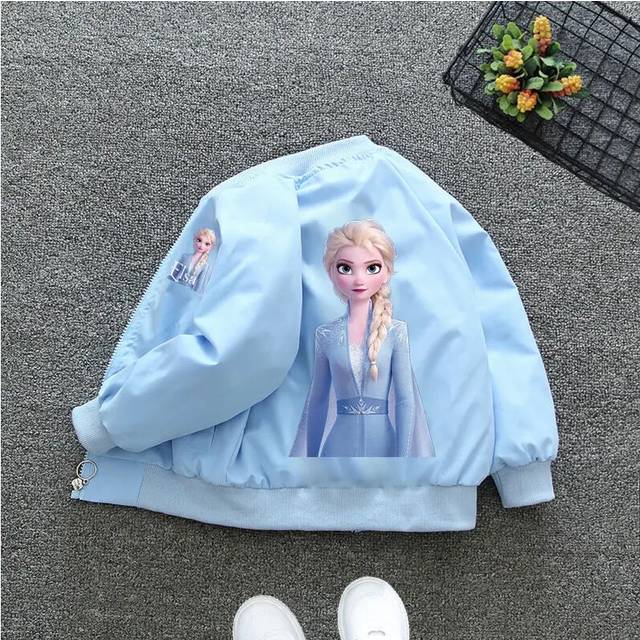 (E-1, 7T-8T) Spring Children Girls Boys Jacket Coat Cartoon Mickey Minnie Mouse Kids Outerwear Clothing