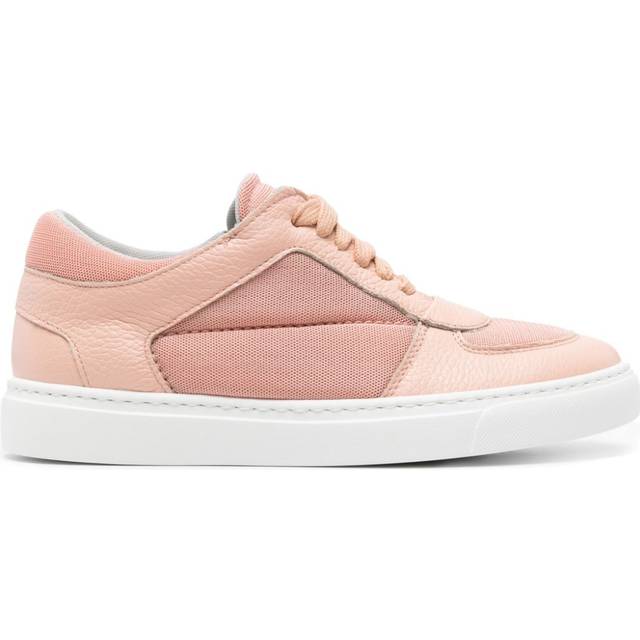 Fabiana Filippi - mesh-panels leather sneakers - women - Leather - 36 - Pink