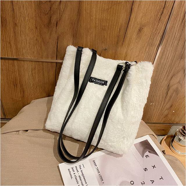 (White) Urban Modern Chic Small Square Bag For Women Featuring Unique Stitching Details