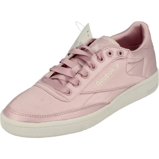 Reebok Classic Club C 85 Satin Womens Purple Trainers - Size UK 3.5