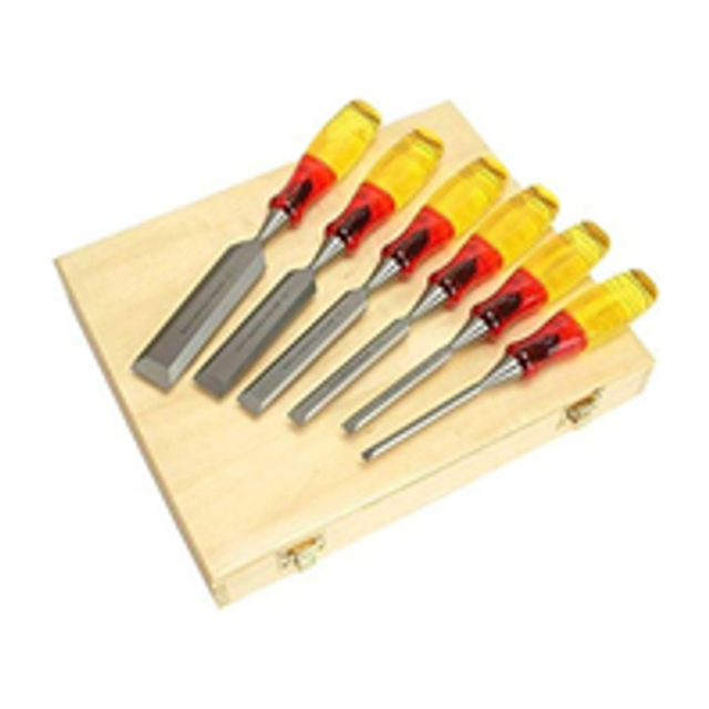 Irwin Marples M373 Bevel Edge Wood Chisel Splitproof Handle - Set of 6
