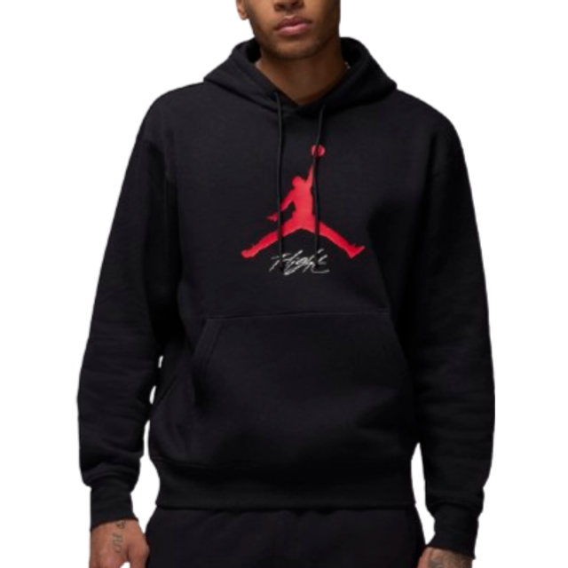 Sweatshirt Jordan Essentials Men's Fleece Hoodie Black/ Gym Red/ Gym Red S (S)
