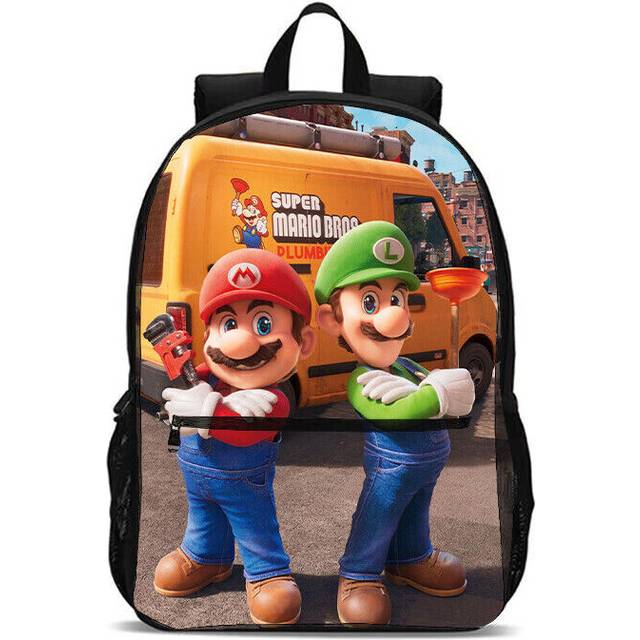 Super Mario School Backpacks Student Knapsack Unisex Shoulder Bag Kids Gifts