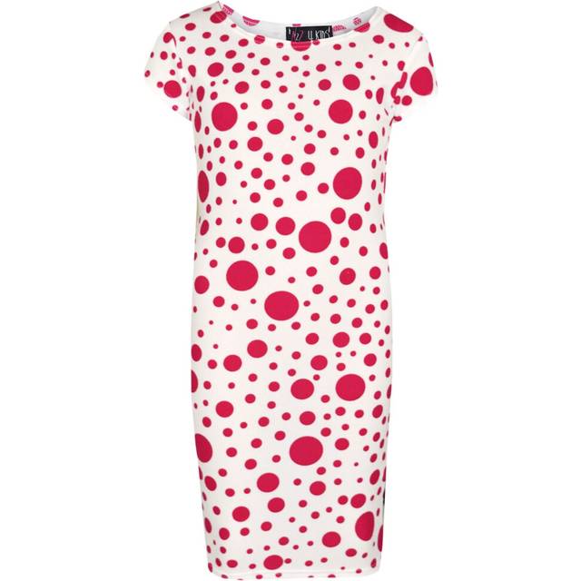 (13 Years, Midi Dress) Girls Dresses Kids Pink Polka Dot Print Crop Top Legging Midi Skater Dress 7-13Y