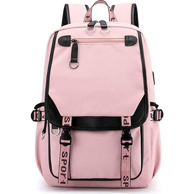 Teenage Girls' Backpack Middle School Students Bookbag Outdoor Daypack with USB