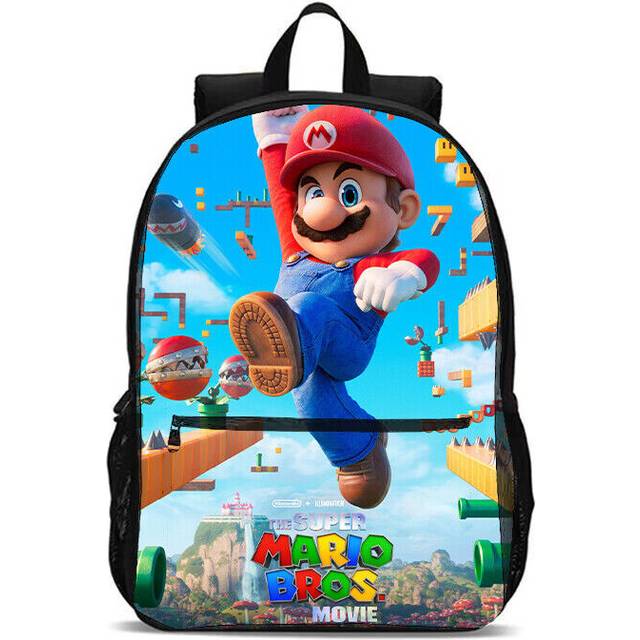 Super Mario School Backpacks Student Knapsack Unisex Shoulder Bag Kids Gifts
