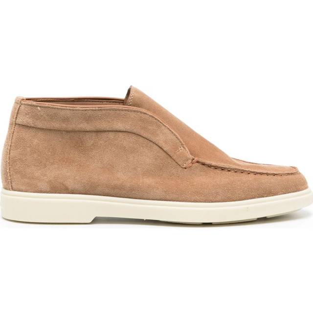 Santoni - suede flat loafers - women - Suede - 36 1/2 - Brown