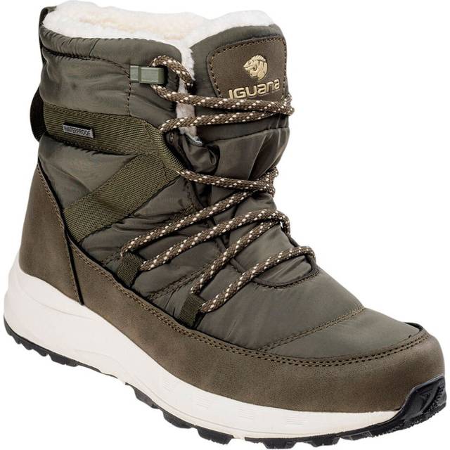 (6.5 UK, Khaki/Light Khaki) Iguana Womens/Ladies Palea Mid Cut Snow Boots