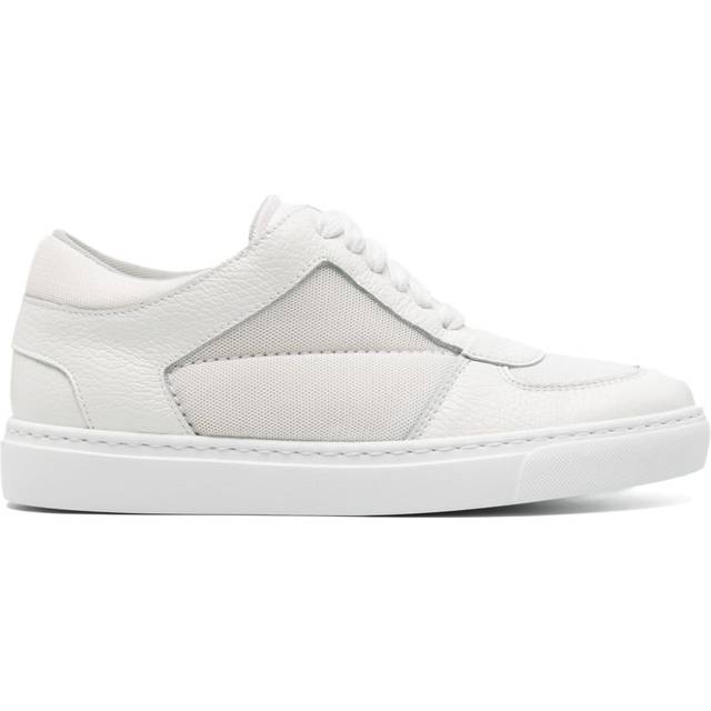 Fabiana Filippi - mesh-panels tonal leather sneakers - women - Leather - 37 - White